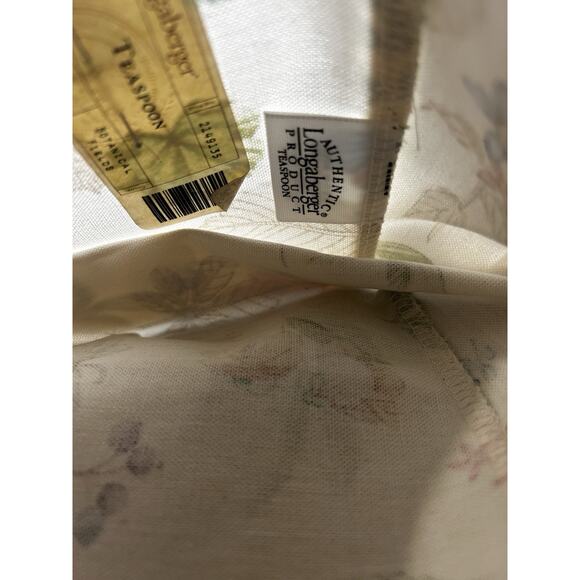 Longaberger Botanical Fields Fabric liner Teaspoon NEW floral - Picture 2 of 2